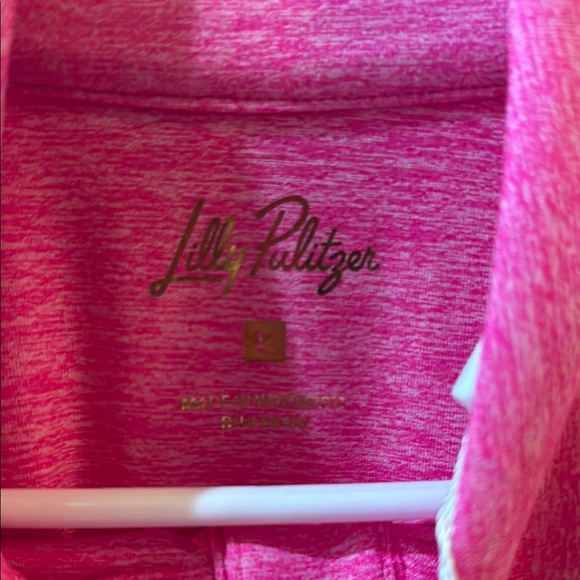 Lilly Pulitzer Fuchsia Henley Top - Picture 4 of 6